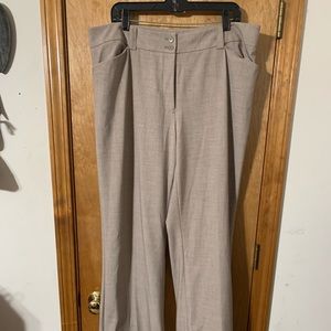 Lane Bryant Tan, flare slacks